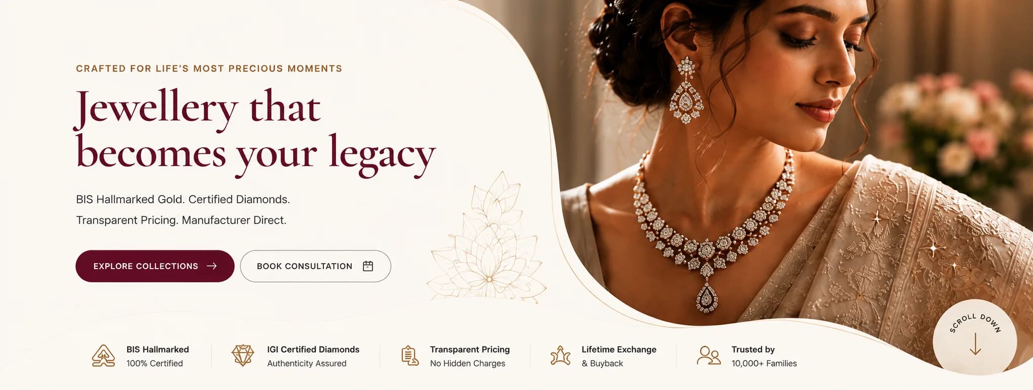 Aarika Jewellers — Jewellery that becomes your legacy. IGI Certified Diamonds, Transparent Pricing, Manufacturer Direct.